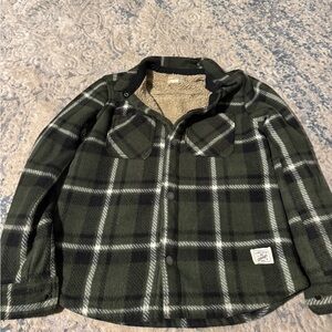 Vintage Olive Plaid Jacket